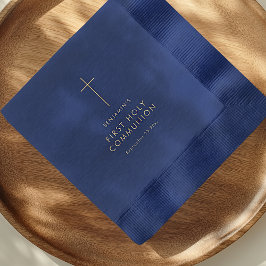 Einfacher Text Kreuz Erste Heilige Kommune Servietten Mit Folie