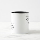 Einfacher Text "Liebe" Anpassen  Tasse (Zentrum)