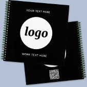 Einfacher Text QR Code Werbung Notizblock