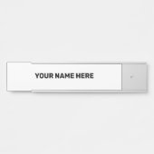 EINFACHER TEXTSTIL TÜRSCHILD (Vorderseite )