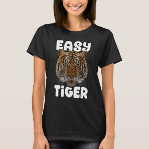 Einfacher Tiger große Katze trendiges Tier Meme sü T-Shirt
