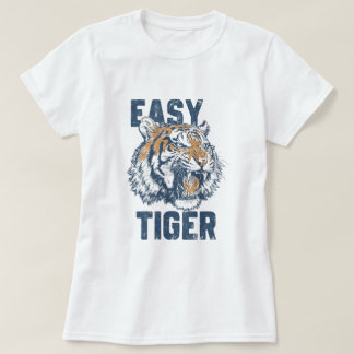 Einfacher Tiger Lustiger Spruch Wilde Tier Illustr T-Shirt