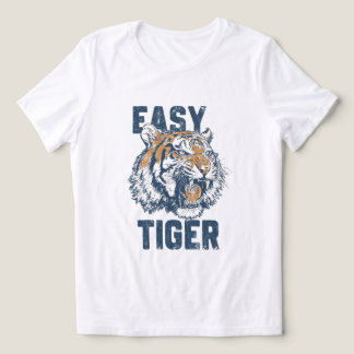 Einfacher Tiger Lustiger Spruch Wilde Tier Illustr Tri-Blend Shirt