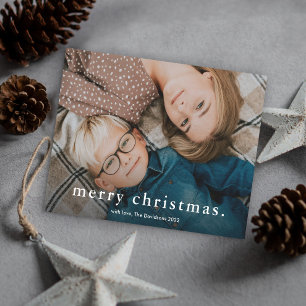 Einfacher Typ Foto Frohe Weihnachten
