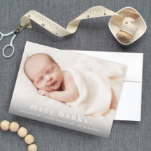 Einfacher Typography Baby Foto Birth