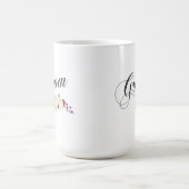 Einfacher u. eleganter Bräutigam-Blumen| Kaffeetasse (Mittel)
