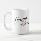 Einfacher u. eleganter Bräutigam-Blumen| Kaffeetasse (Links)