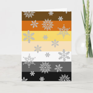 Einfacher und eleganter Bär-Stolz-Weihnachten Feiertagskarte