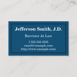 Einfacher und grundlegender Rechtsanwalt an der Visitenkarte