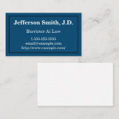 Einfacher und grundlegender Rechtsanwalt an der Visitenkarte (Vorne/Hinten)