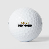 Einfacher und minimaler Golfername Golfball (Vorderseite)