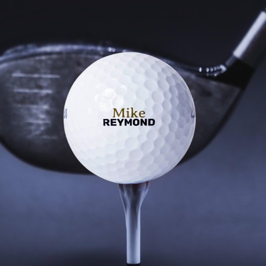 Einfacher und minimaler Golfername Golfball