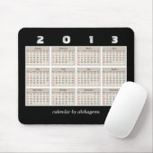 Einfacher und ordentlicher 2013 Kalender Mousepad (Mit Mouse)