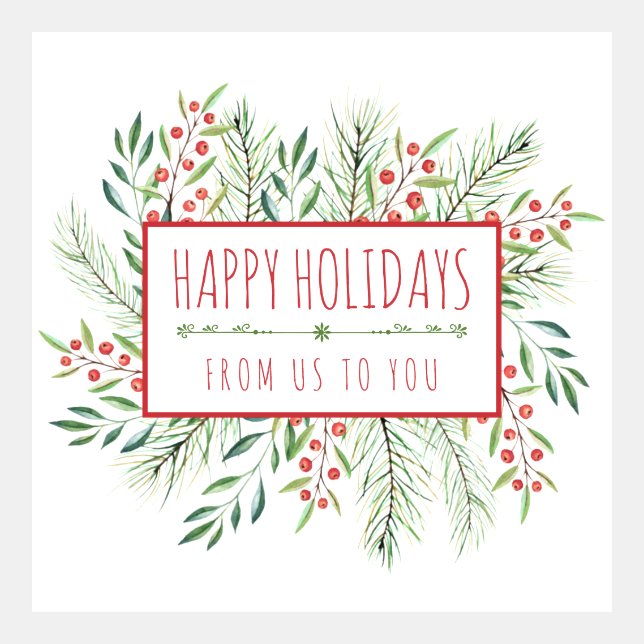 Einfacher Urlaub Business Gruß (Vorderseite)