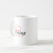 Einfacher Valentinstag Kaffeetasse (Vorderseite Links)