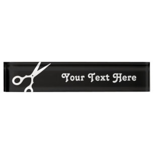 Einfacher Vektor Scissors (wählen Sie Ihre eigene Namensplakette
