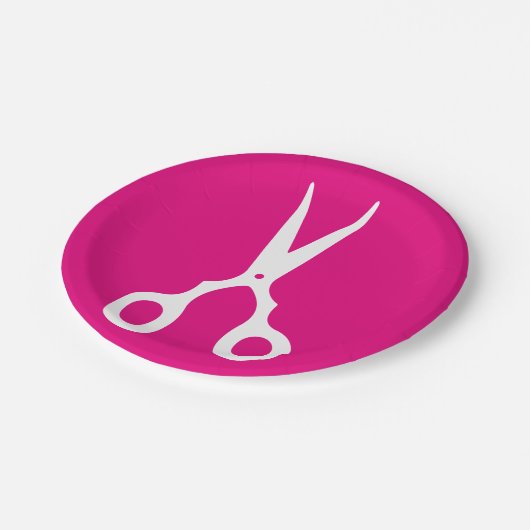 Einfacher Vektor Scissors (wählen Sie Ihre eigene Pappteller (Schrägansicht)