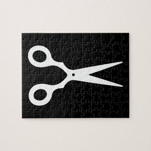 Einfacher Vektor Scissors (wählen Sie Ihre eigene Puzzle (Horizontal)