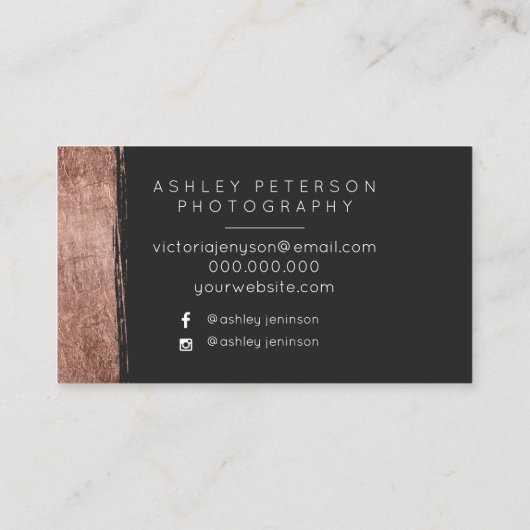 Einfacher Visitenkarte (Rückseite)