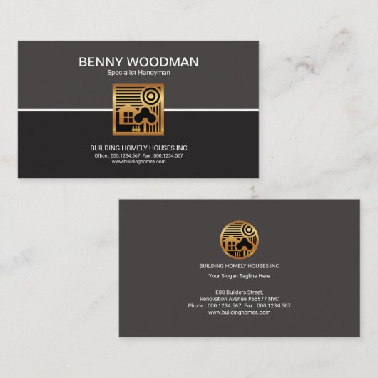 Einfacher Visitenkarte (Vorne/Hinten)