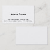 Einfacher Visitenkarteentwurf der Front nur Visitenkarte (Vorne/Hinten)