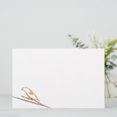 Einfacher Vogel Briefpapier (Stehend Vorderseite)