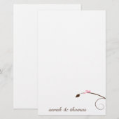 Einfacher Vogel Briefpapier (Vorne/Hinten)