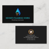 Einfacher Wasser-Tropfen-spezielle Visitenkarte (Vorne/Hinten)