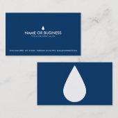 einfacher Wassertropfen Visitenkarte (Vorne/Hinten)
