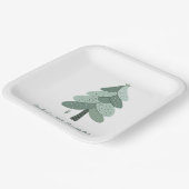 Einfacher Weihnachtsbaum Geburtstag Pappteller (Gewinkelt)