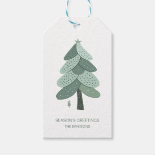 Einfacher Weihnachtsbaum Geschenkanhänger