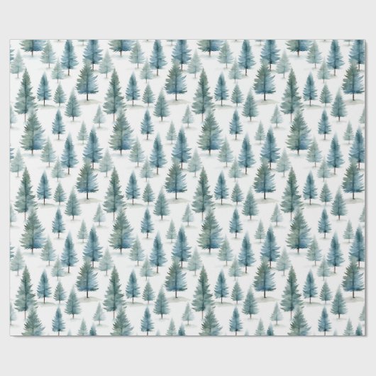 Einfacher Weihnachtsbaum Geschenkpapier (Flach)