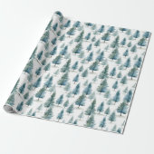 Einfacher Weihnachtsbaum Geschenkpapier (Ungerollt)
