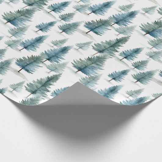 Einfacher Weihnachtsbaum Geschenkpapier (Ecke)