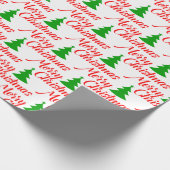 Einfacher Weihnachtsbaum Geschenkpapier (Ecke)