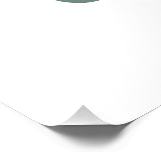 Einfacher Weihnachtsbaum Poster (Ecke)