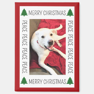 Einfacher Weihnachtsbilderrahmen mit lustigem läch Magnet