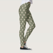Einfacher Weihnachtskiefernbaum Neutral Boho Winte Leggings (Rechts)