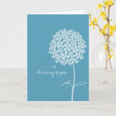 Einfacher weißer Löwenzahn Karte (Gelbe Blume)