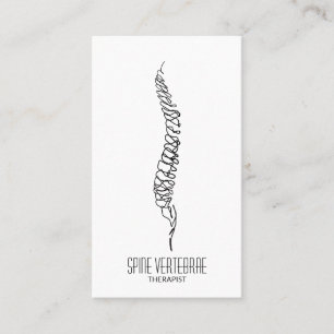 einfacher Wirbelsäulen-Orthopäde Visitenkarte