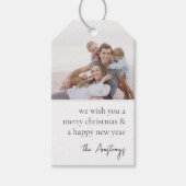 Einfacher Wunsch neutraler Minimalistischer Foto U Geschenkanhänger (Vorderseite)