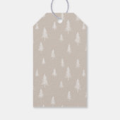 Einfacher Wunsch neutraler Minimalistischer Foto U Geschenkanhänger (Rückseite)