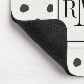 Einfacher Zeichen-Schritt drei des Monogramm-| Mousepad (Ecke)