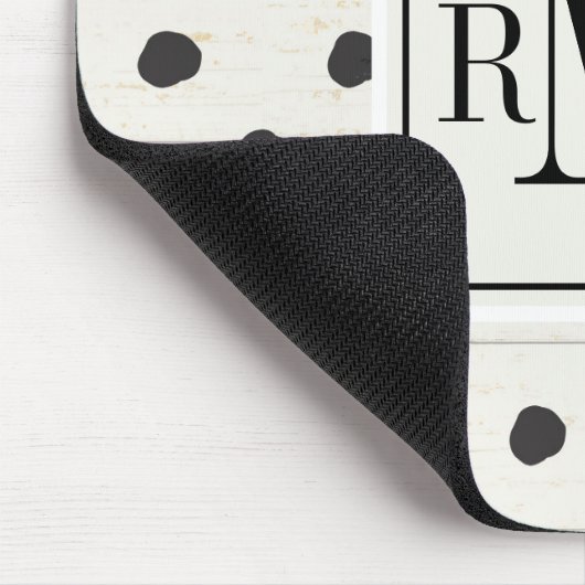 Einfacher Zeichen-Schritt drei des Monogramm-| Mousepad (Ecke)