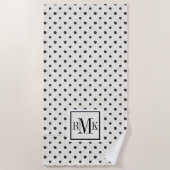 Einfacher Zeichen-Schritt drei des Monogramm-| Strandtuch (Vorderseite)