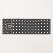 Einfacher Zeichen-Schritt einer des Monogramm-| Yogamatte (Vorderseite (Horizontal))