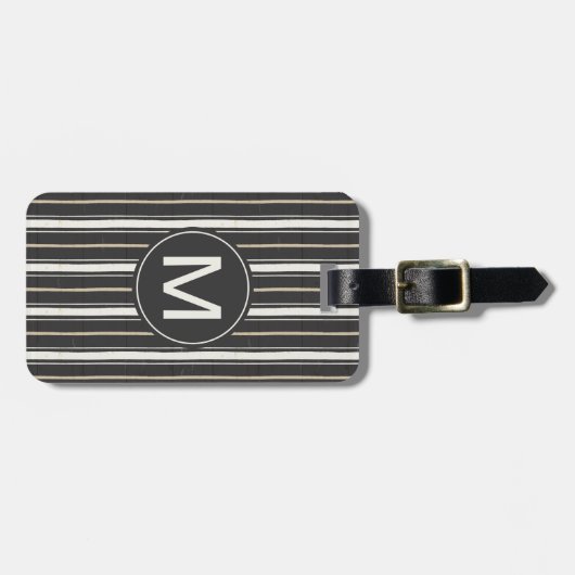 Einfacher Zeichen-Schritt zwei Gepäckanhänger (Vorderseite horizontal)