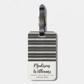 Einfacher Zeichen-Schritt zwei Gepäckanhänger (Rückseite vertikal)