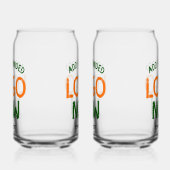 EINFACHER, ZEITGENÖSSISCHER KLARER KUNDE DOSENGLAS (Links)