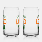 EINFACHER, ZEITGENÖSSISCHER KLARER KUNDE DOSENGLAS (Rechts)